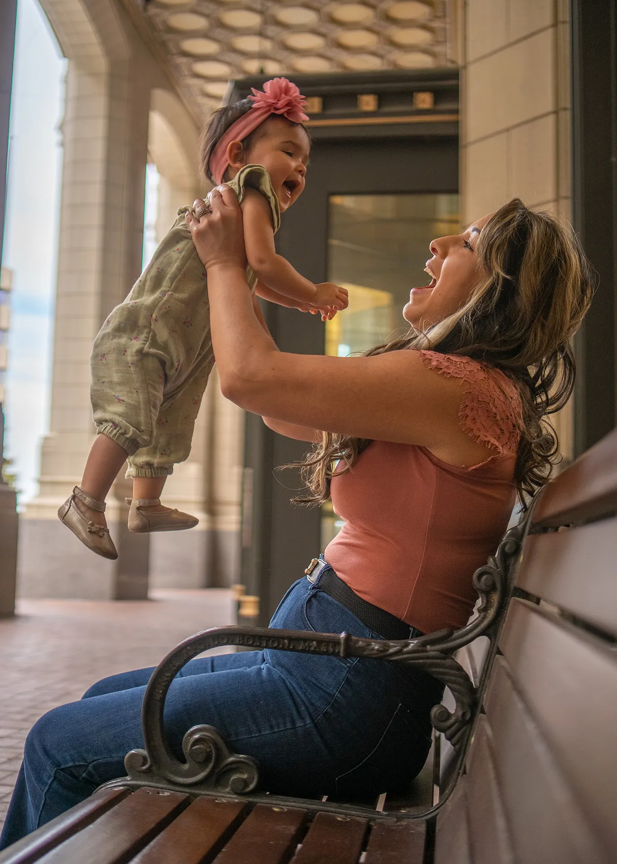 amanda-brand-strategist-with-baby-on-bench-medium